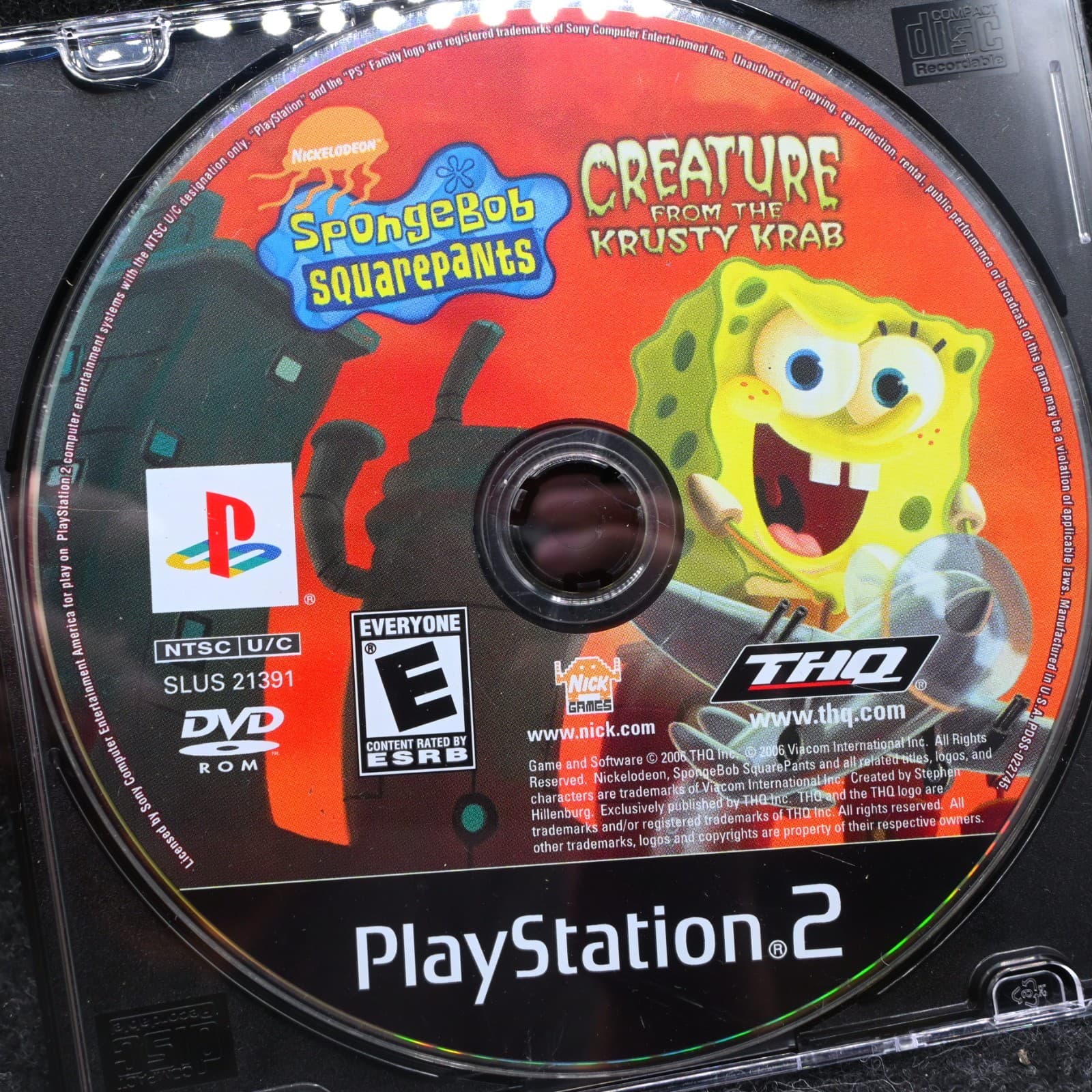 Sony PlayStation 2 PS2 Disc Only SpongeBob Creature from the Krusty Krab GH - Thumbnail 2