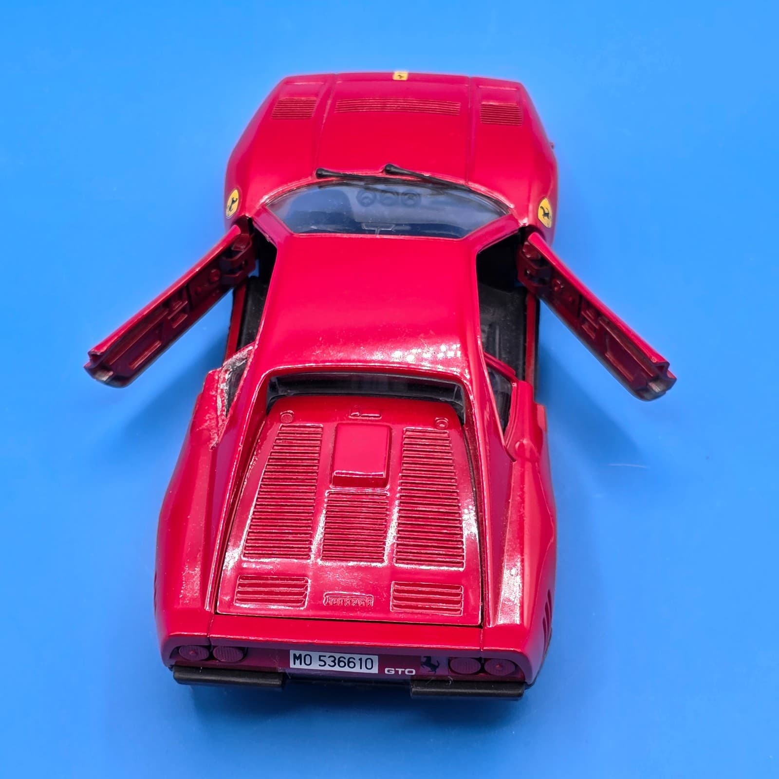 1/25 - POLISTIL - FERRARI GTO - RED - USED - Thumbnail 7
