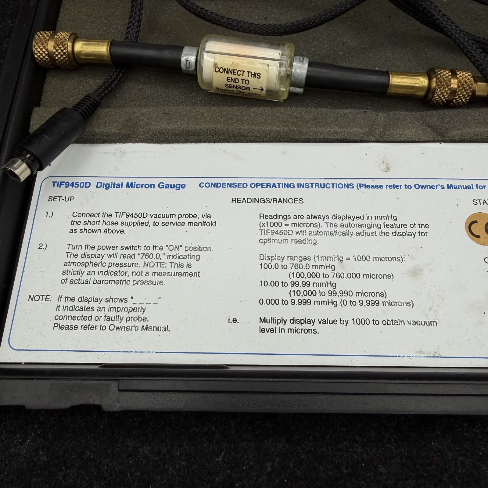 TIF 9450D Digital Micron Gauge - Thumbnail 6