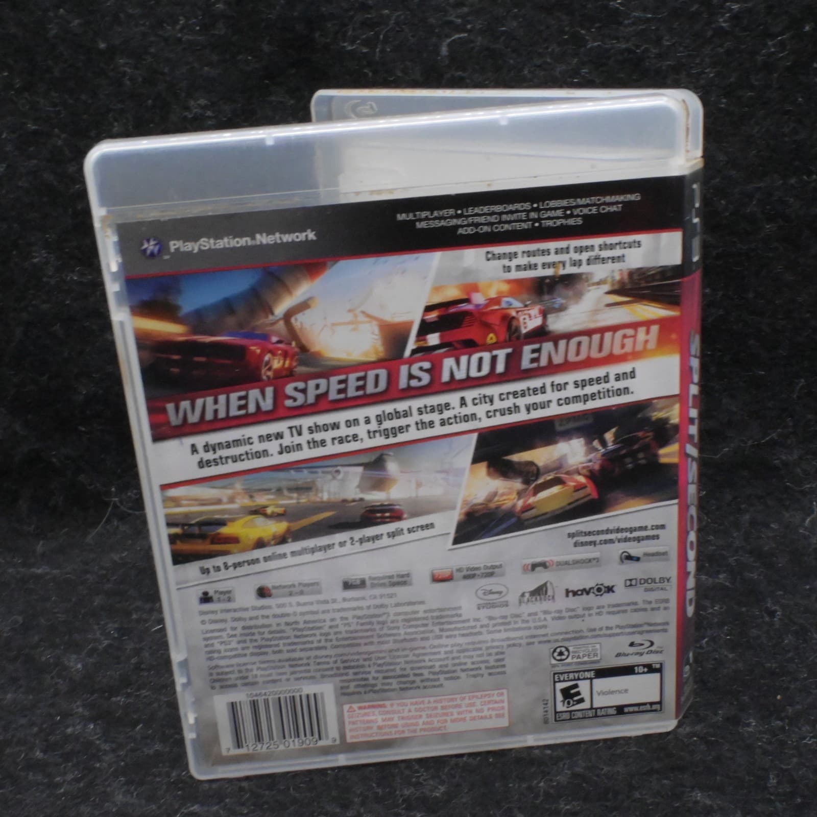 Split/Second (Sony PlayStation 3, 2010) NO MANUAL - Thumbnail 3