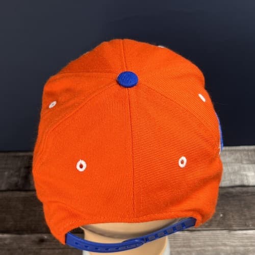 VINTAGE Boise State Broncos Hat Cap Blue Orange Wool Blend Adjustable Snapback - Thumbnail 8
