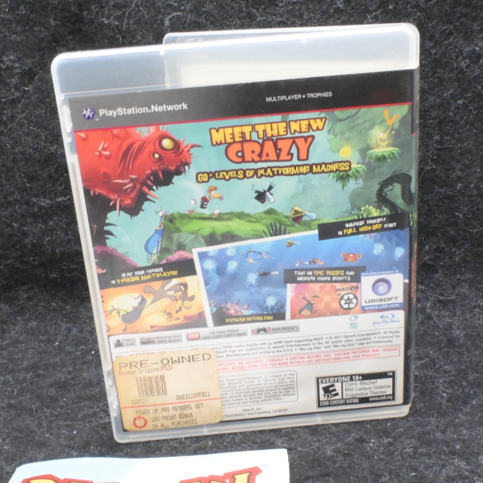 Rayman Origins PS3 Sony PlayStation 3 Complete CIB Tested Working - Thumbnail 5
