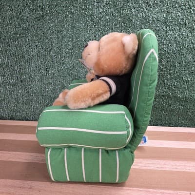 Oakland Raiders Armchair Quarterback Plush Bear Team NFL Russ With Tag VTG - Thumbnail 4