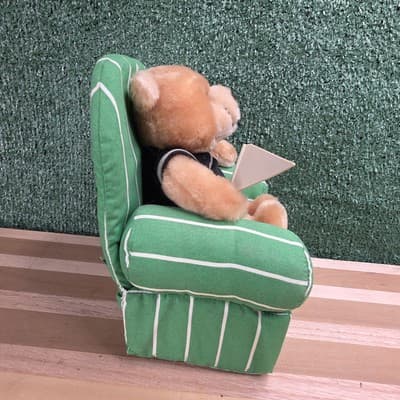 Oakland Raiders Armchair Quarterback Plush Bear Team NFL Russ With Tag VTG - Thumbnail 6