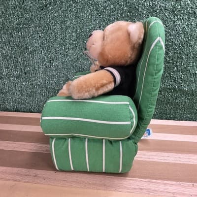 Oakland Raiders Armchair Quarterback Plush Bear Team NFL Russ With Tag VTG - Thumbnail 3