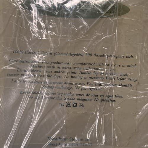 Vintage Utica Fall Leaf Leaves 2 King Pillowcase Combed Cotton USA 200 Thread - Thumbnail 4