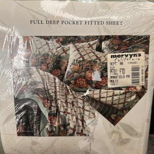 Vintage 1996 Allyson Kent Full Fitted Sheet 180 Thread Count Mansfield Park NEW - Thumbnail 5