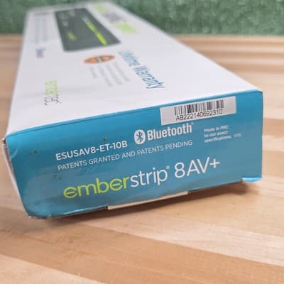 New Embertec Emberstrip 8 AV+ ESUSAV8-ET-10B Sensor Surge Protector Power Strip - Thumbnail 8
