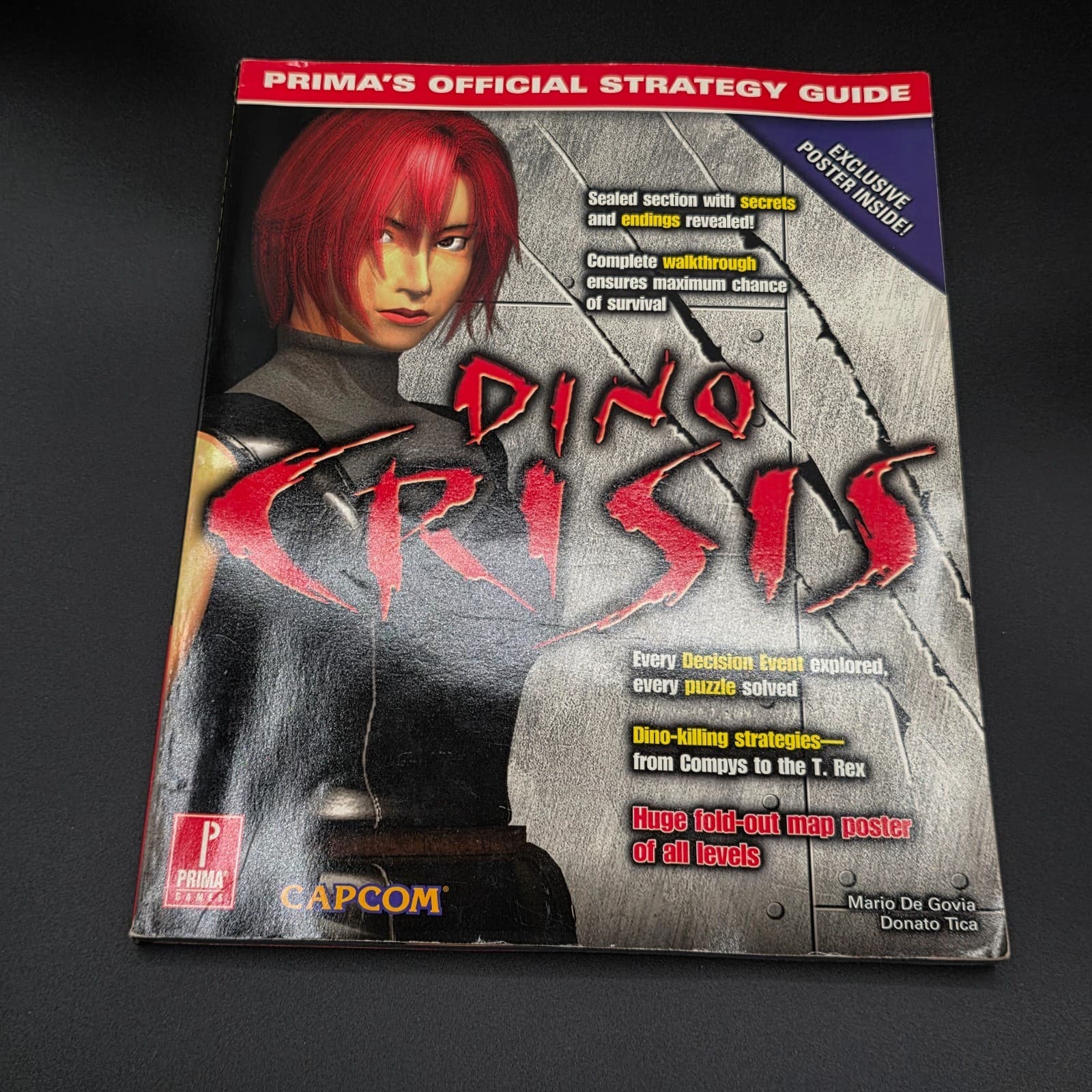 Dino Crisis : Prima's Official Strategy Guide Poster & Secret Intact - Thumbnail 3