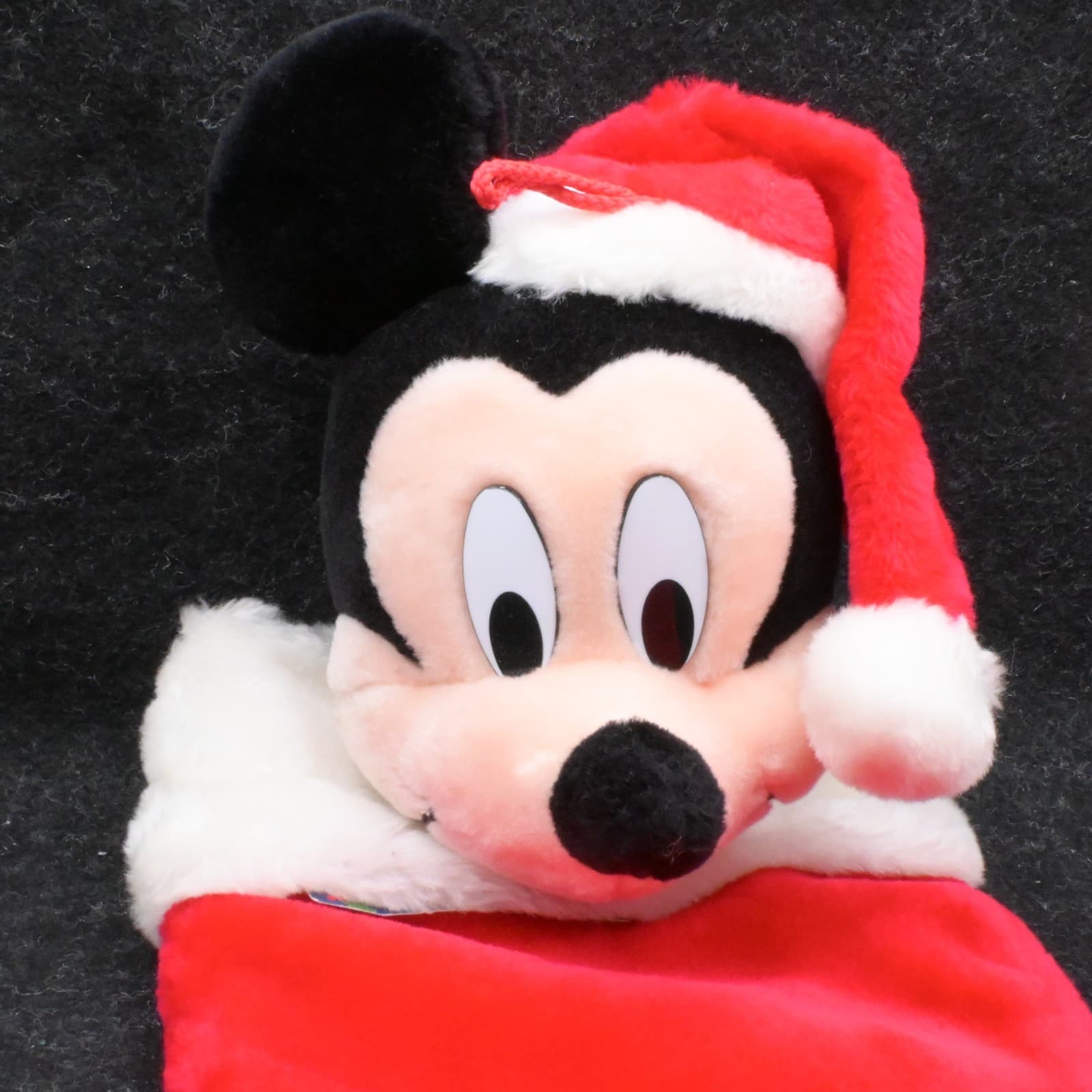 Disney Christmas Mickey Mouse Stocking 3D Santas Best Plush 90s Vintage - Thumbnail 2