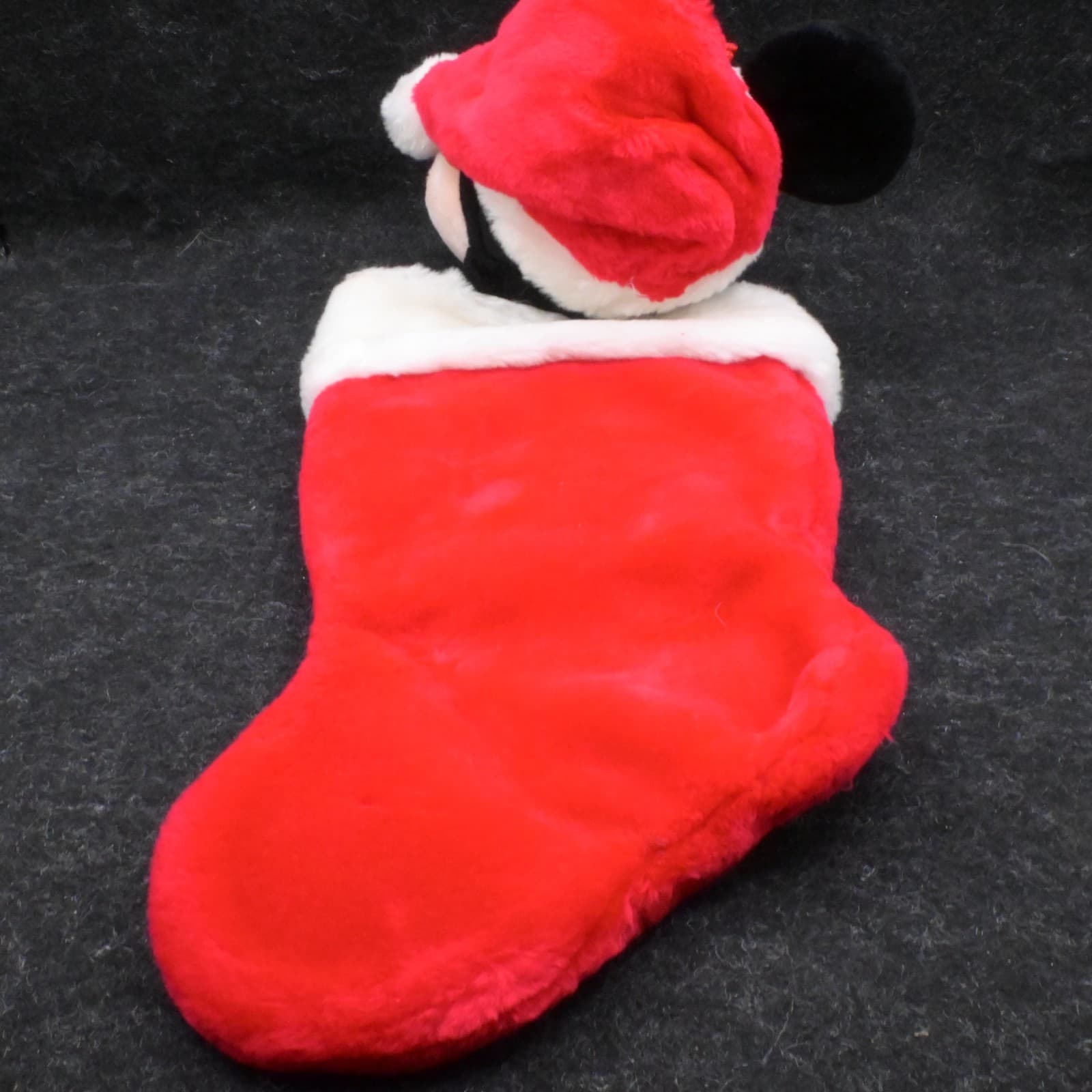 Disney Christmas Mickey Mouse Stocking 3D Santas Best Plush 90s Vintage - Thumbnail 4