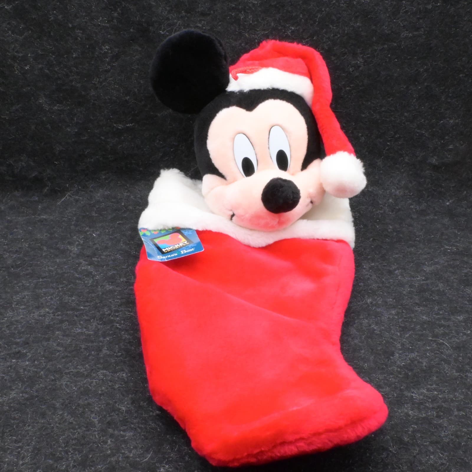 Disney Christmas Mickey Mouse Stocking 3D Santas Best Plush 90s Vintage - Thumbnail 5