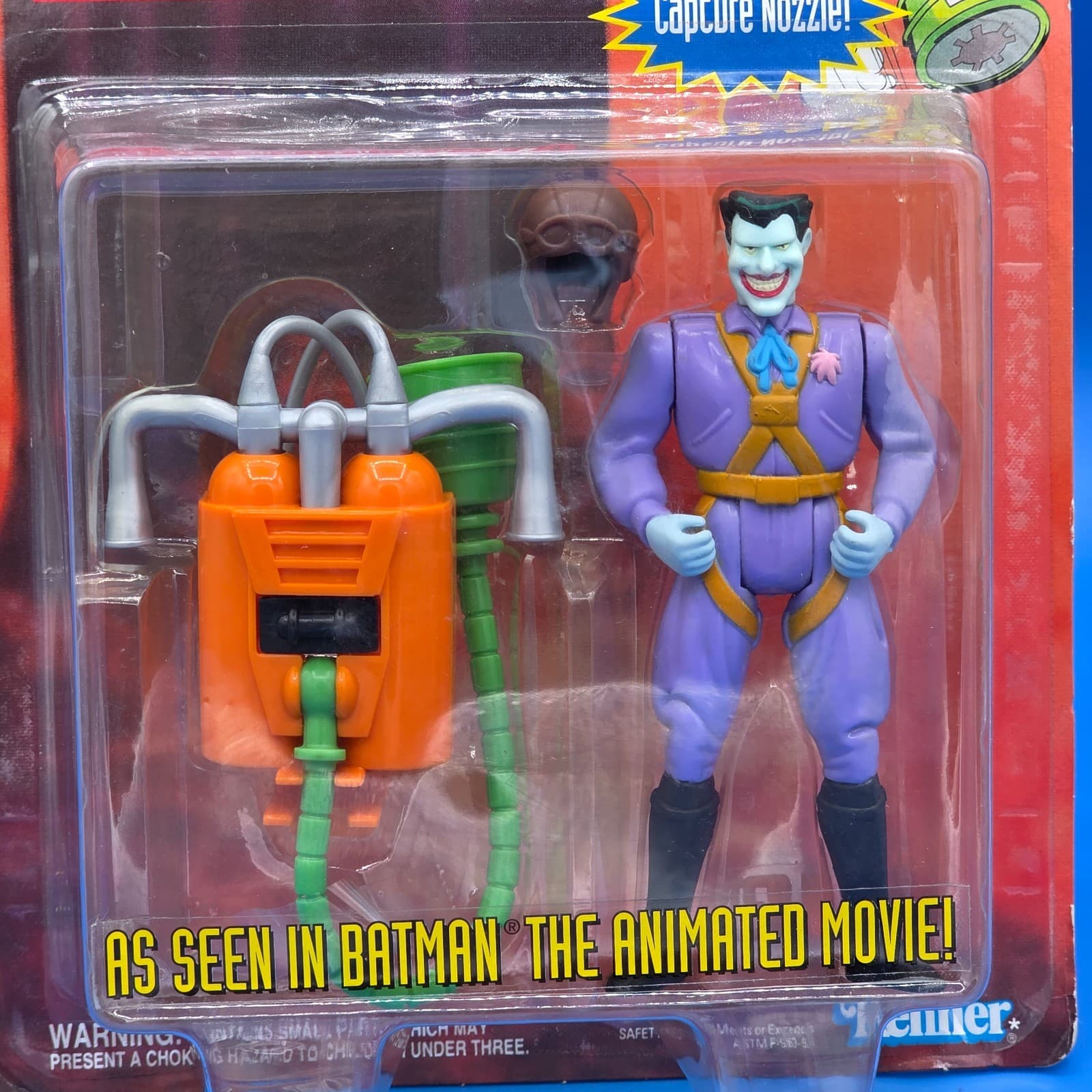 1993 KENNER Batman the Animated Movie Jet Pack Joker Sealed New In Pack - Thumbnail 2