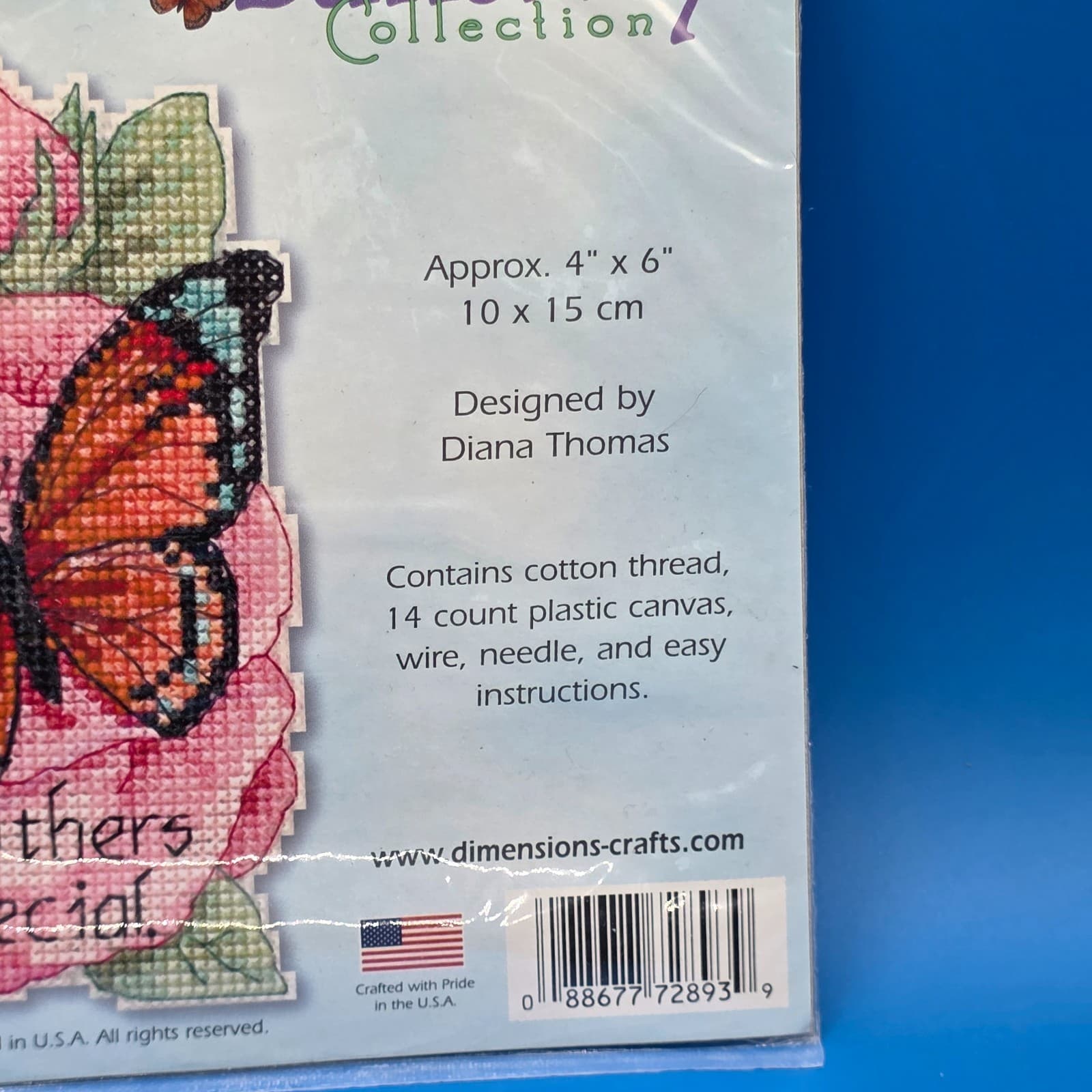 Dimensions Butterfly Collection Grandmothers Counted Cross Stitch Kit 72893 - Thumbnail 6
