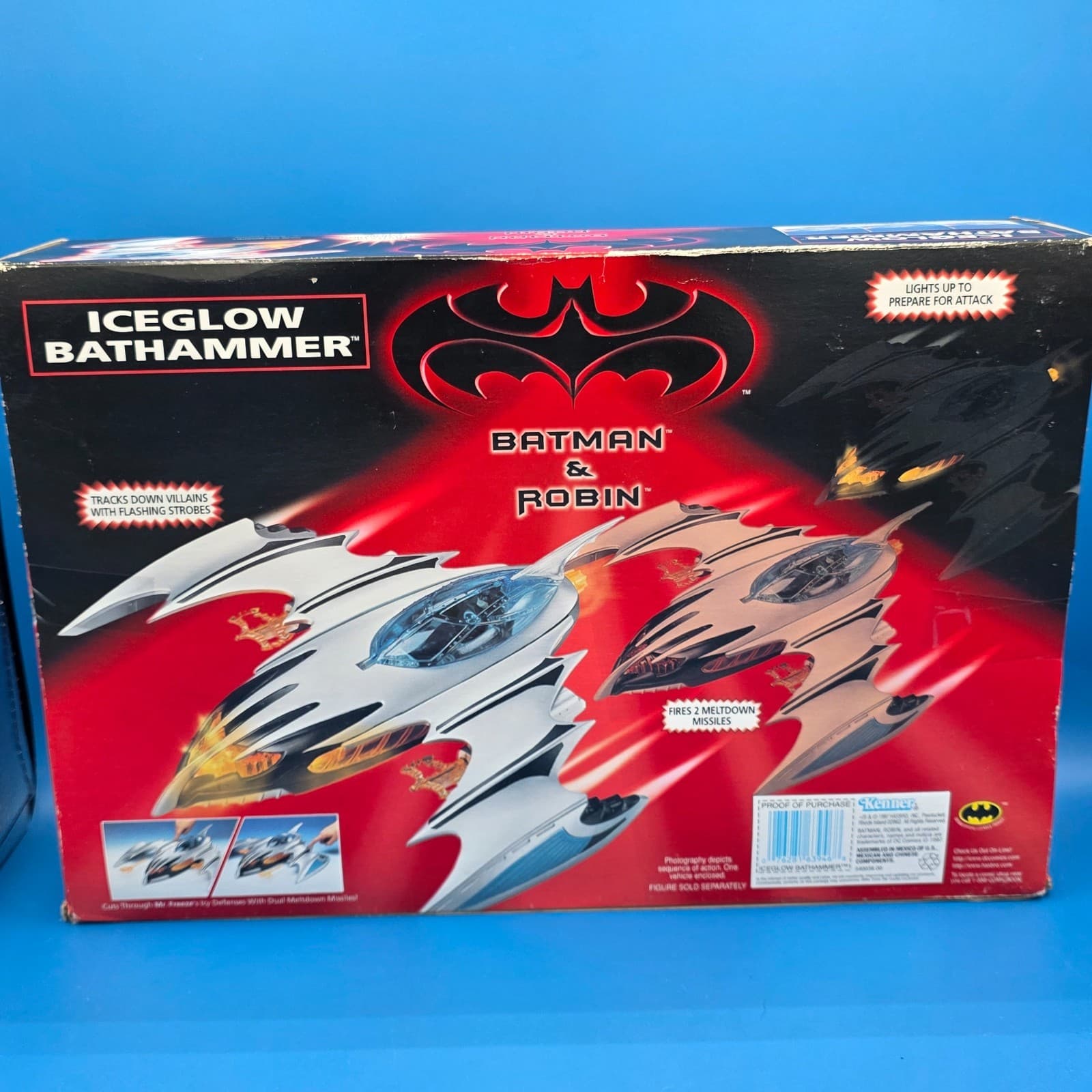 Vintage 1997 Kenner Batman & Robin ICEGLOW BATHAMMER NEW - Thumbnail 8