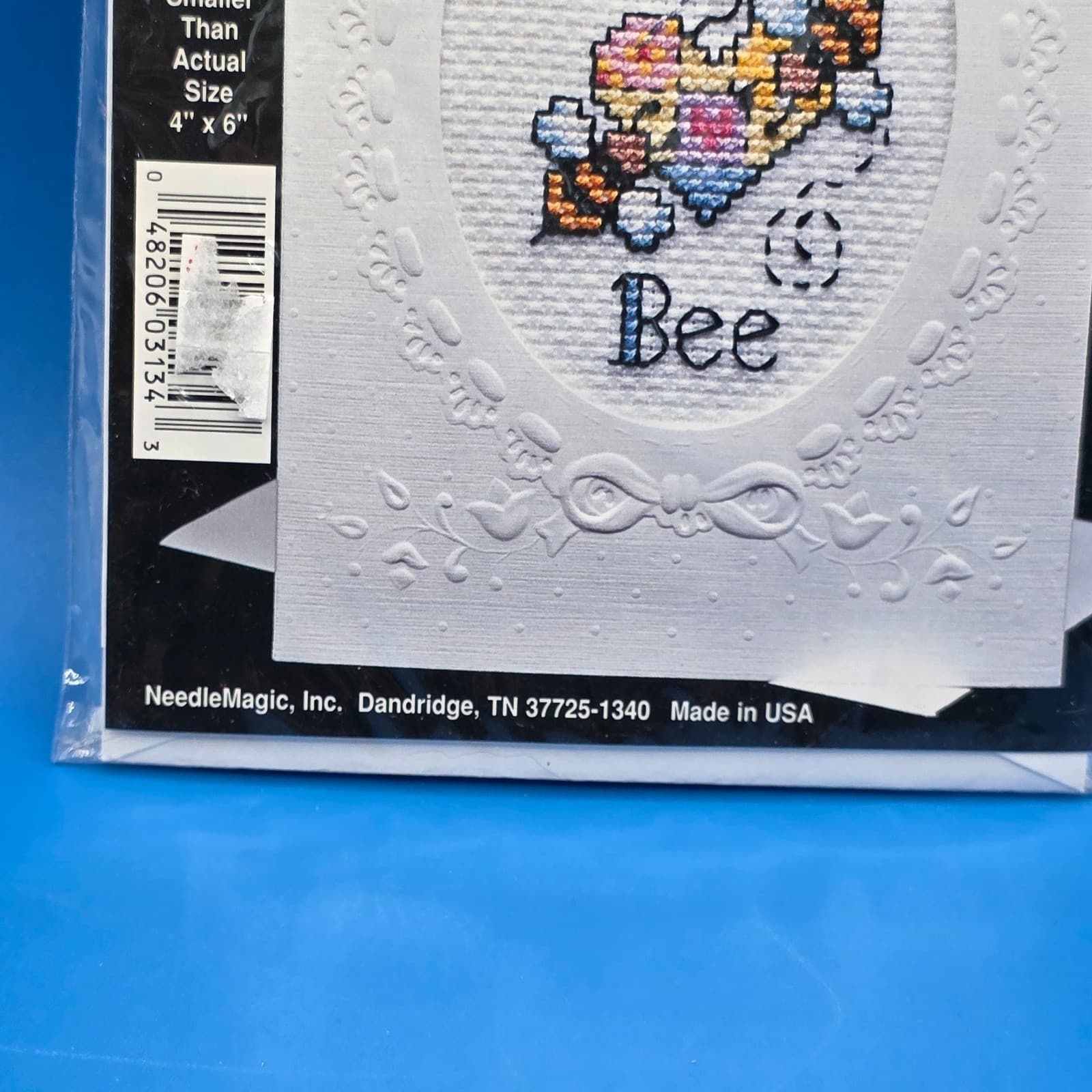 Vintage NMI Cross Stitch A Card Kit #3134 QUILTING BEE - Thumbnail 3