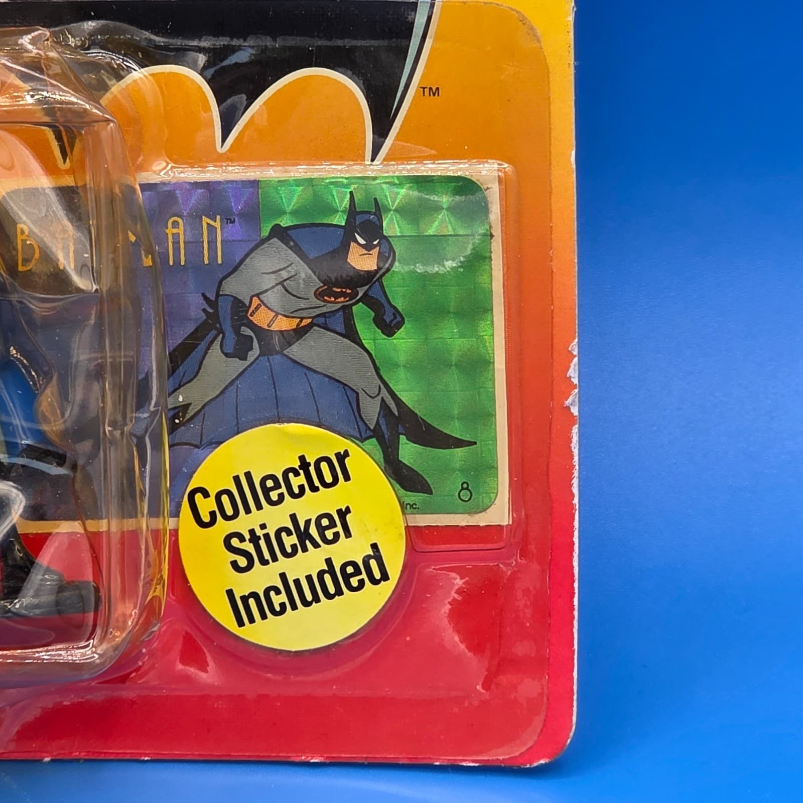 1993 ERTL Batman The Animated Series - Diecast Batman Figure w/ Sticker NOC - Thumbnail 3