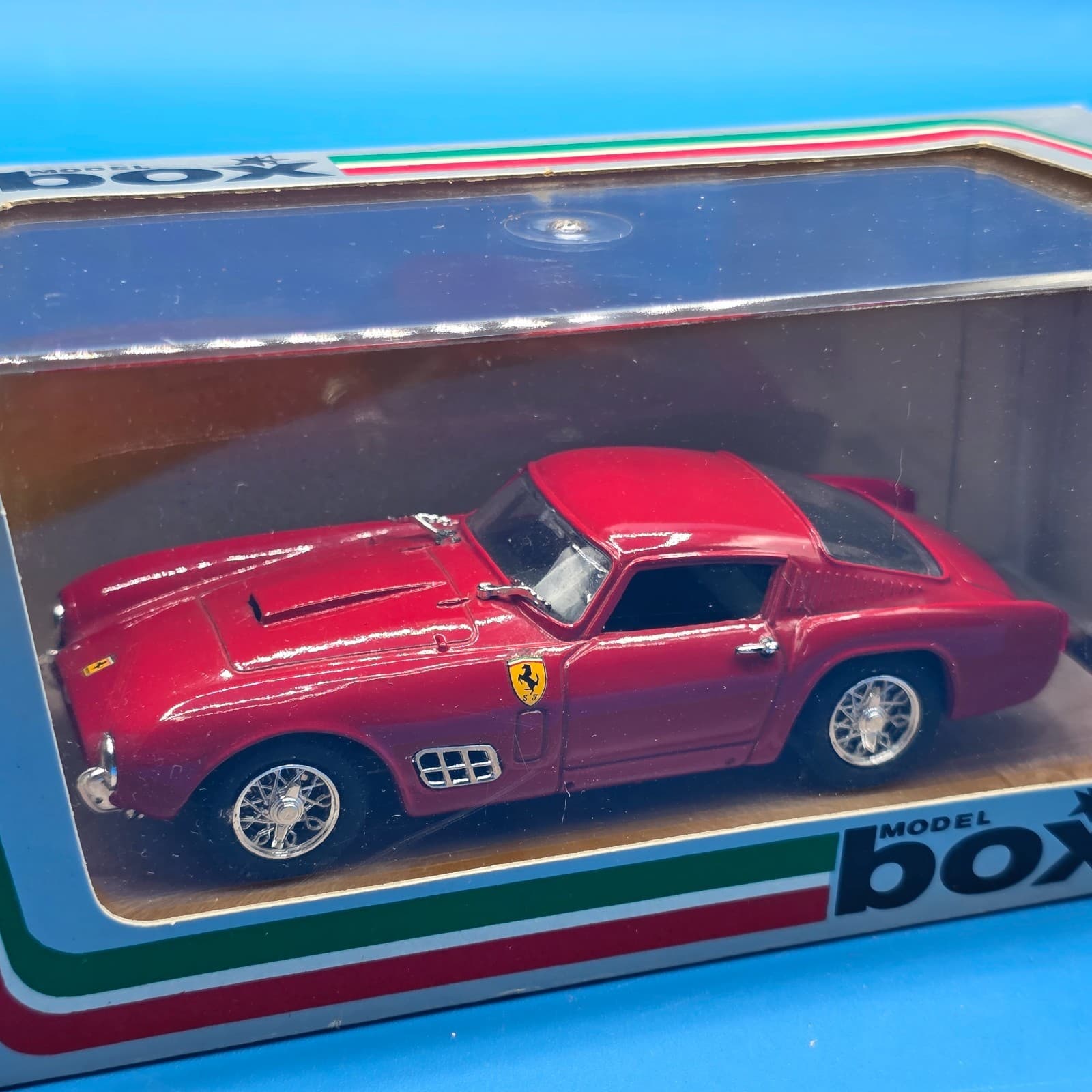 Box Model 8424 Ferrari 250 TDF *Prova* Diecast w/Case 1:43 Red - Thumbnail 9