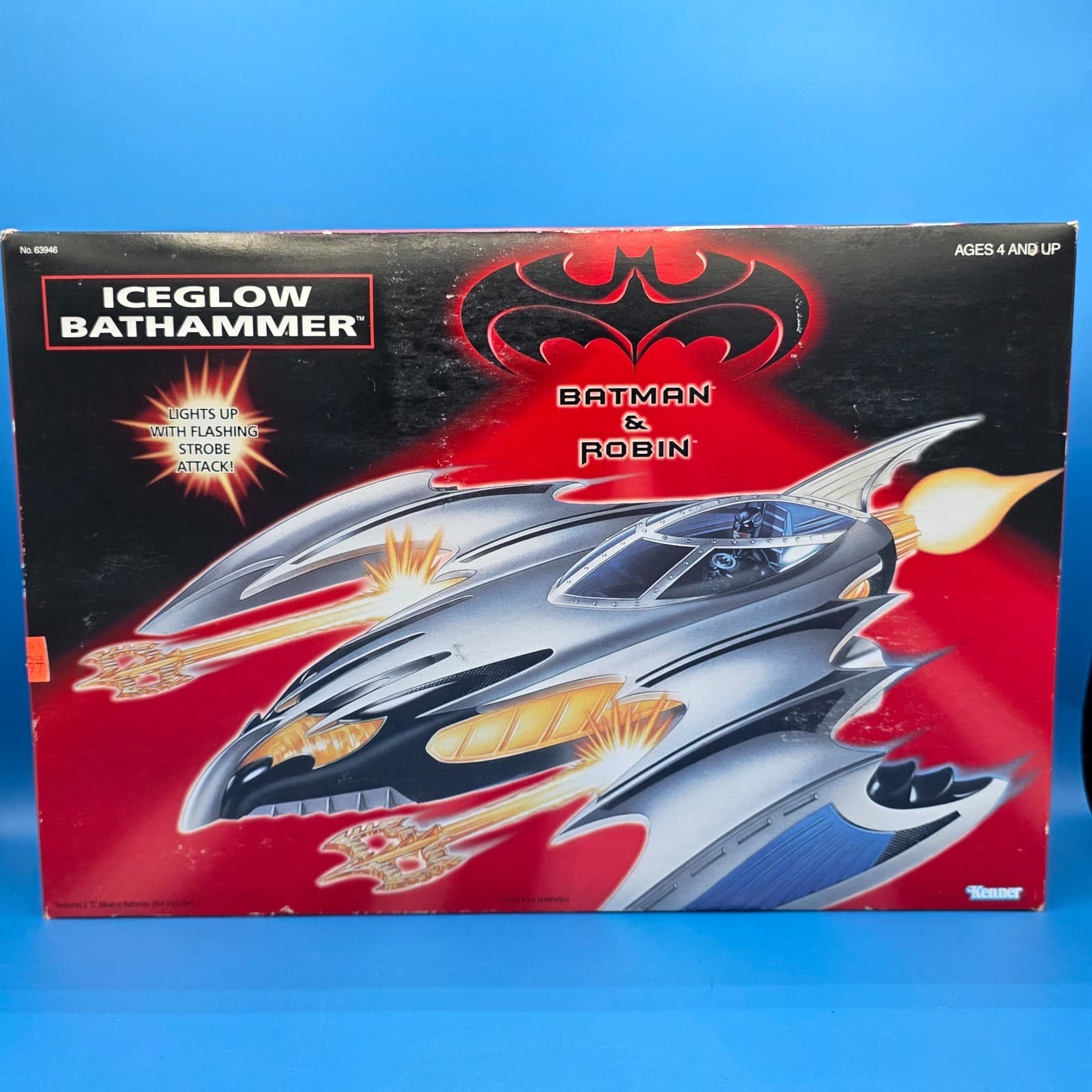 Vintage 1997 Kenner Batman & Robin ICEGLOW BATHAMMER NEW - Thumbnail 2