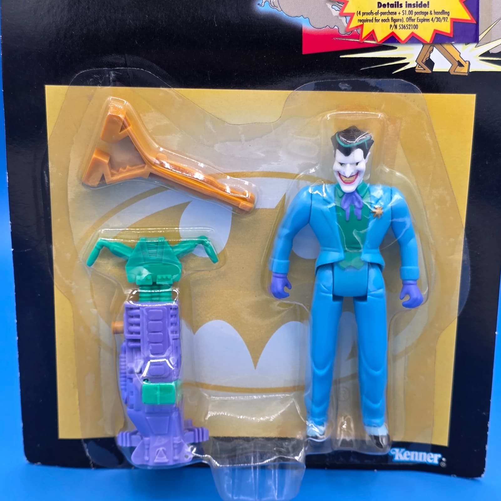 The Adventures Of Batman & Robin Animated Pogo Stick Joker Figure 1995 Kenner - Thumbnail 4
