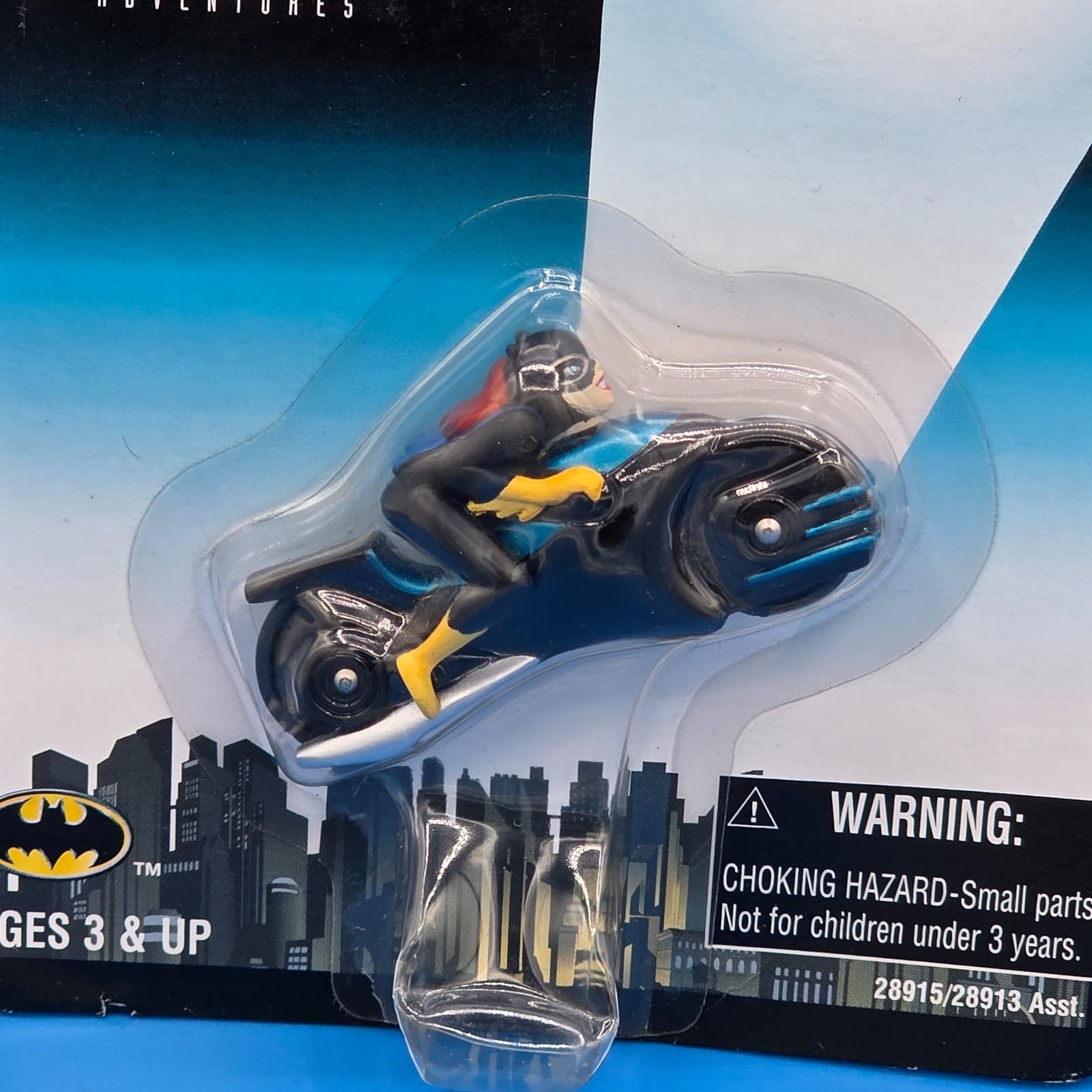 The New Batman Adventures Batgirl On Batcycle Die Cast Metal - Thumbnail 3