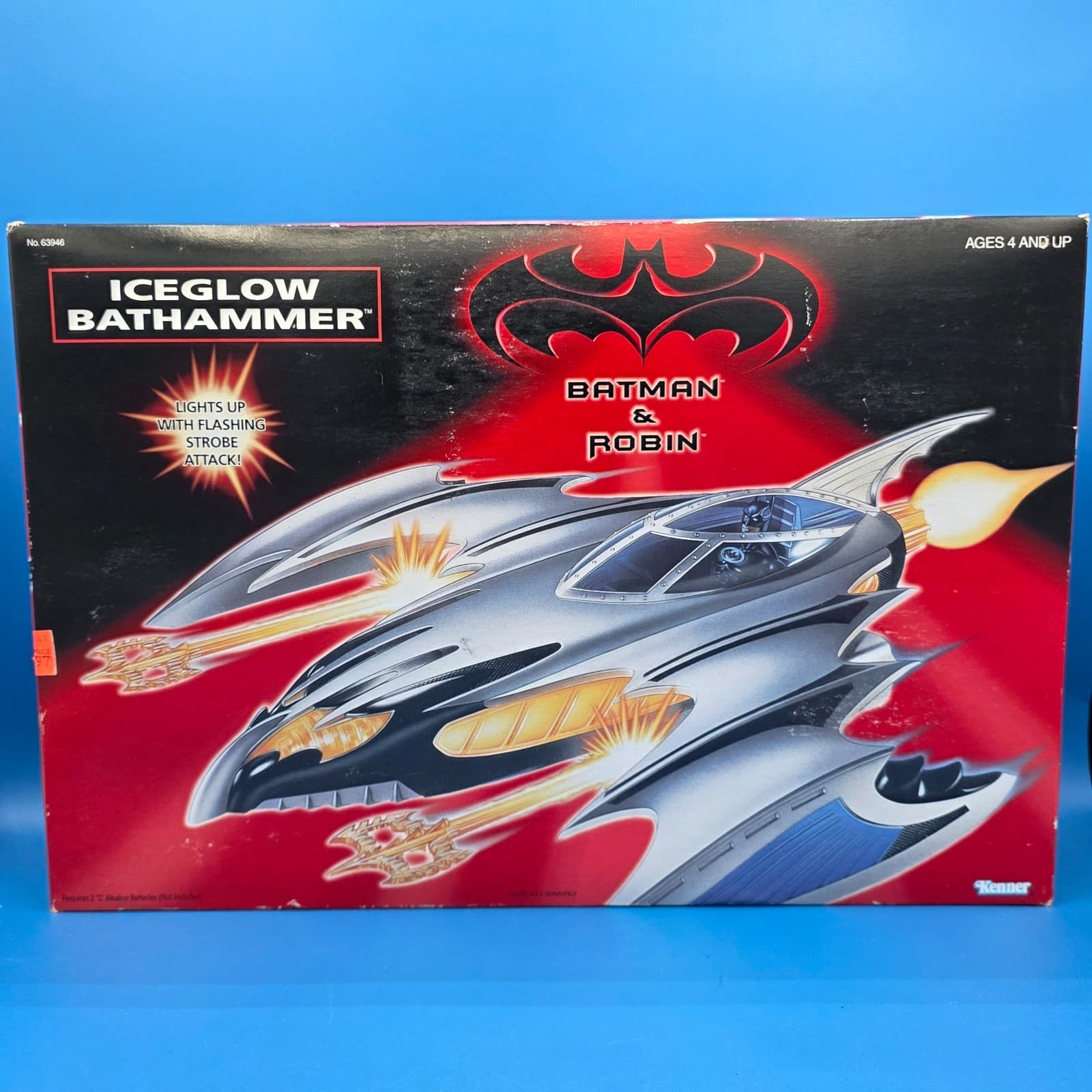 Vintage 1997 Kenner Batman & Robin ICEGLOW BATHAMMER NEW - Thumbnail 3