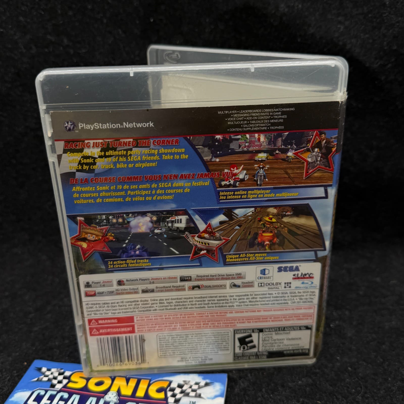 Sonic & Sega All-Stars Racing (Sony PlayStation 3, 2010) PS3 CIB Complete - Thumbnail 3