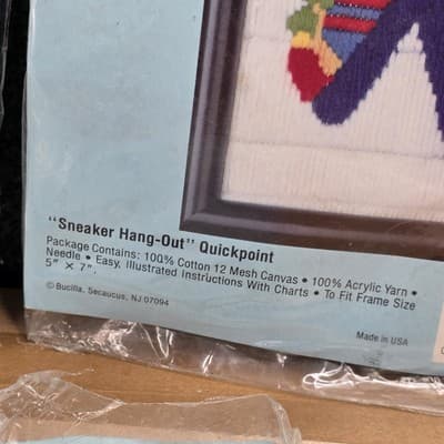 Beginnings by Bucilla Quickpoint for Kids Sneakers Teddy Bear Kissing Dogs - Thumbnail 4