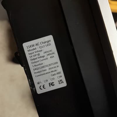 Evayafox Level 2 Q12-LED EV Charger 48 Amp RFID Card, 25ft Cable, 240V, 11 KW - Thumbnail 5