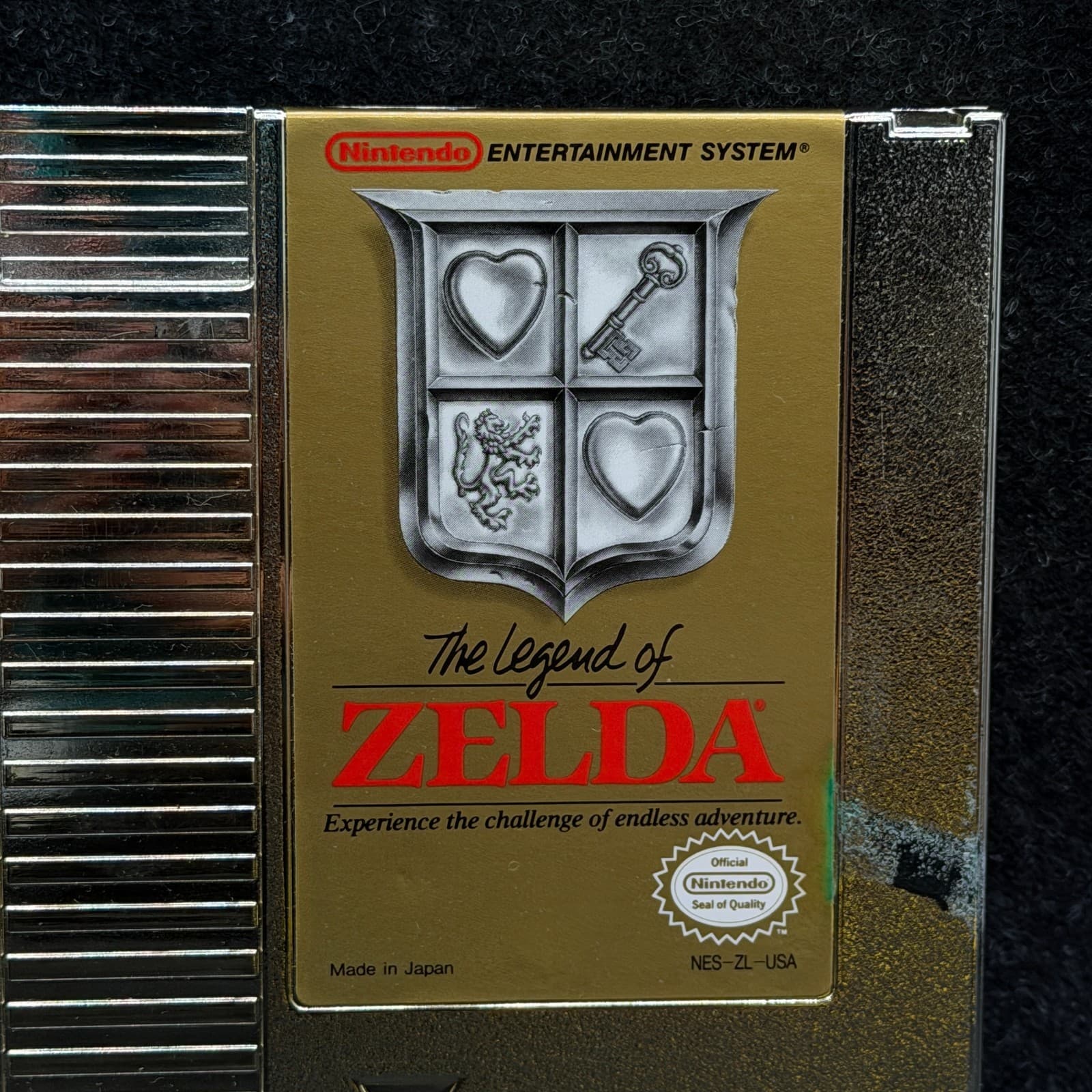 Nintendo The Legend of Zelda Gold Cartridge Battery Save NES 1985 - Thumbnail 2