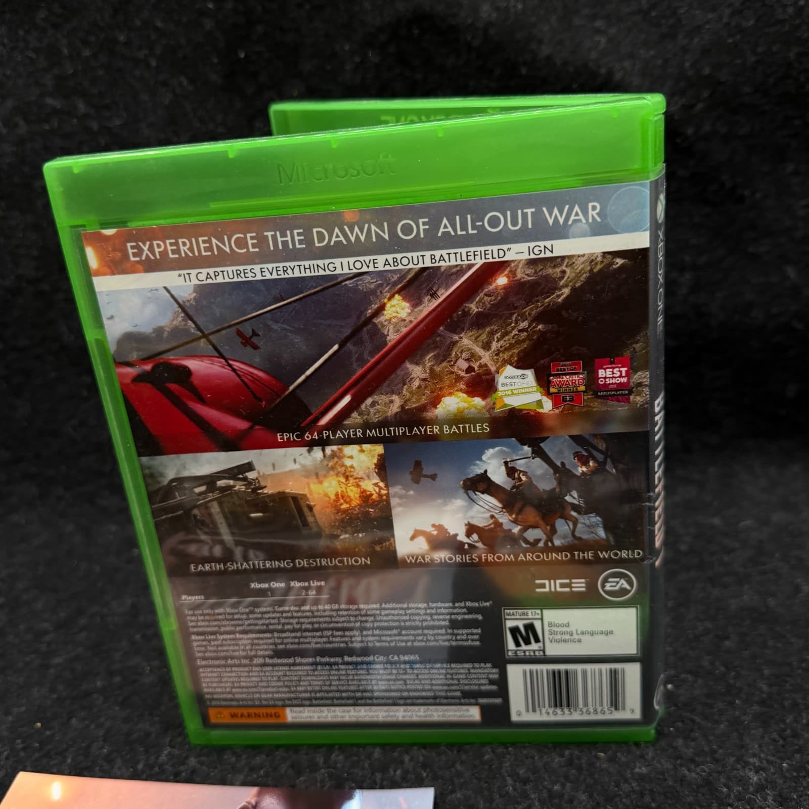 Microsoft XBOX ONE Battlefield 1 2016 TESTED - Thumbnail 2