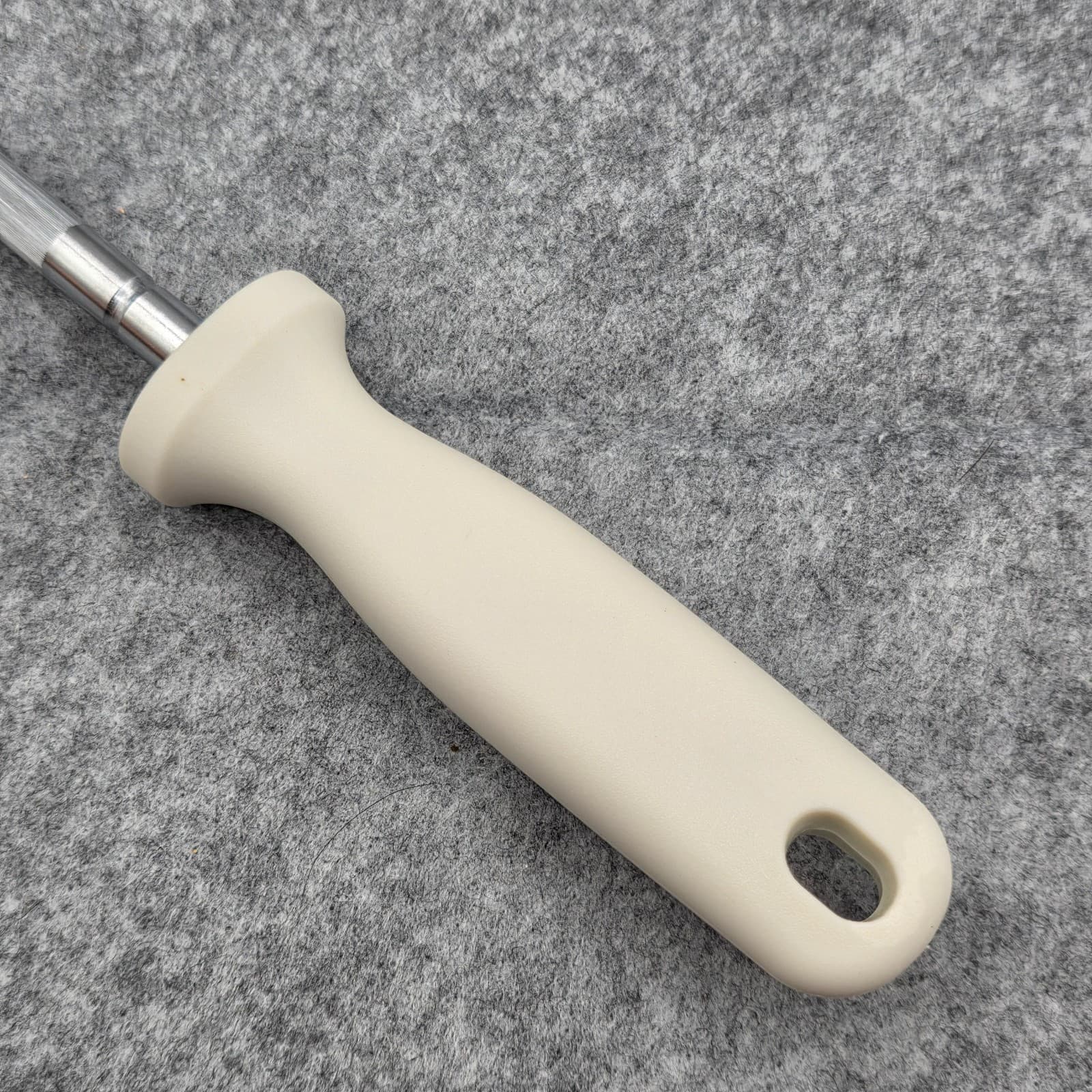 Schmidt Bros Honing Rod German Stainless Steel White Handle - Thumbnail 6
