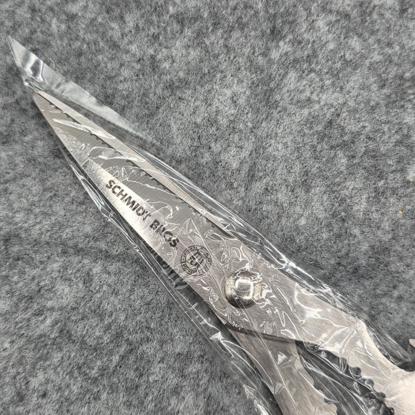 Schmidt Bros Kitchen Shears 100% German Stainless Steel White Handle - Thumbnail 5