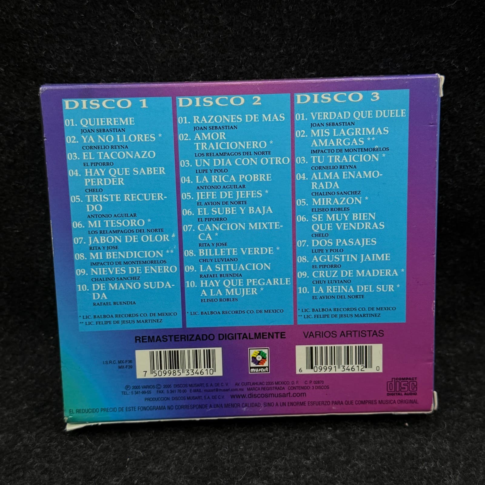 COLECCION DE ORO 3 DISC CD EXITOS NORTENOS - Thumbnail 5