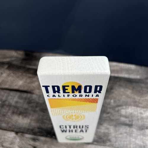TREMOR CALIFORNIA CITRUS WHEAT BEER TAP HANDLE WOODEN 7.25" Inches Tall - Thumbnail 4