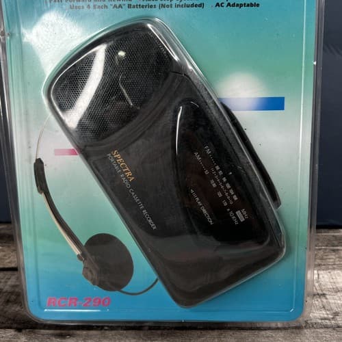 Vintage Spectra RCR-290 Portable Radio Cassette Recorder/Player NEW - Thumbnail 3