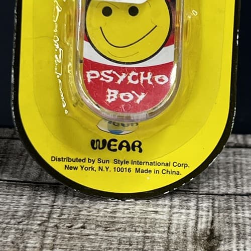 Vtg 90’s Totally Board Psycho Boy Skateboard Keychain Deck Fingerboard - Thumbnail 2