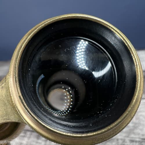 Antique Laval Paris Opera Glasses Binoculars Brass And Mother of Pearl - Thumbnail 4