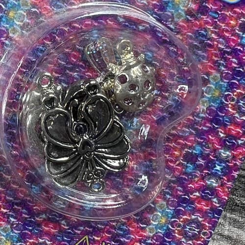 Vintage 90s Lisa Frank Bead Dreams 6 Metal Charms #28 Lady Bug Butterfly - Thumbnail 4
