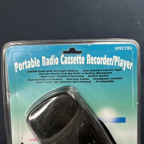 Vintage Spectra RCR-290 Portable Radio Cassette Recorder/Player NEW - Thumbnail 2