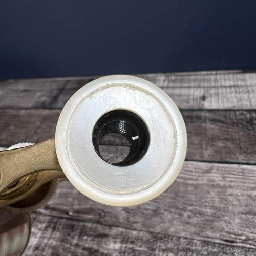Antique Laval Paris Opera Glasses Binoculars Brass And Mother of Pearl - Thumbnail 10