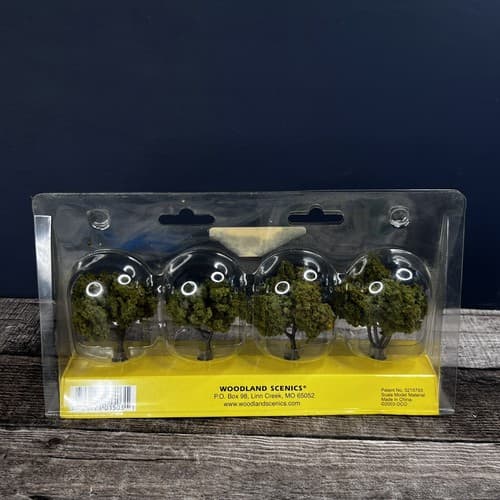 NEW Woodland Assembled Tree Light Green 3" Train Scenery N/HO TR1503 - Thumbnail 4