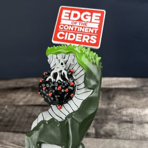 EDGE OF THE CONTINENT CIDERS BEER TAP HANDLE 11.75" INCHES TALL - Thumbnail 3