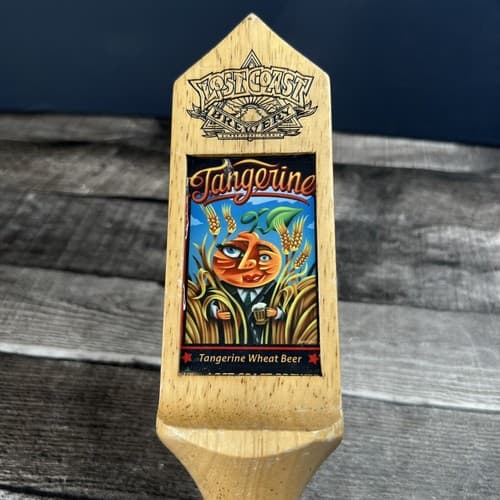 LOST COAST BREWERY SHARKINATOR WHITE IPA & TANGERINE WHEAT BEER TAP HANDLE 10.5" - Thumbnail 4