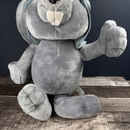 Vintage 2000 Rocky of Rocky and Bullwinkle Bean Bag Big Plush Toy - Thumbnail 4