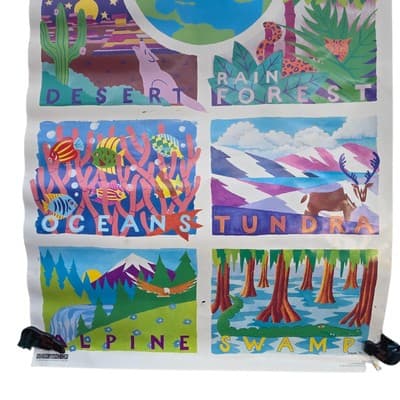 Vintage 1991 Western Graphics Earth One House Many Rooms 21" x 31.5" Poster - Thumbnail 3
