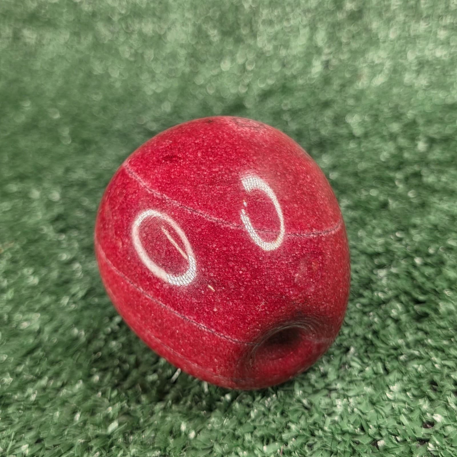 Vintage Red Marble Apple Paperweight Heavy Decorative Teacher Hostess Gift - Thumbnail 6