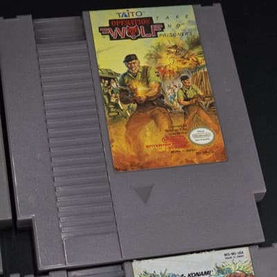 4 NES Cartridges Mickey Mousecapade Operation Wolf Silent Service Bayou Billy - Thumbnail 5