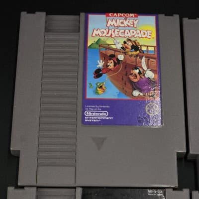 4 NES Cartridges Mickey Mousecapade Operation Wolf Silent Service Bayou Billy - Thumbnail 4
