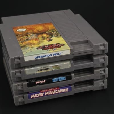 4 NES Cartridges Mickey Mousecapade Operation Wolf Silent Service Bayou Billy - Thumbnail 6